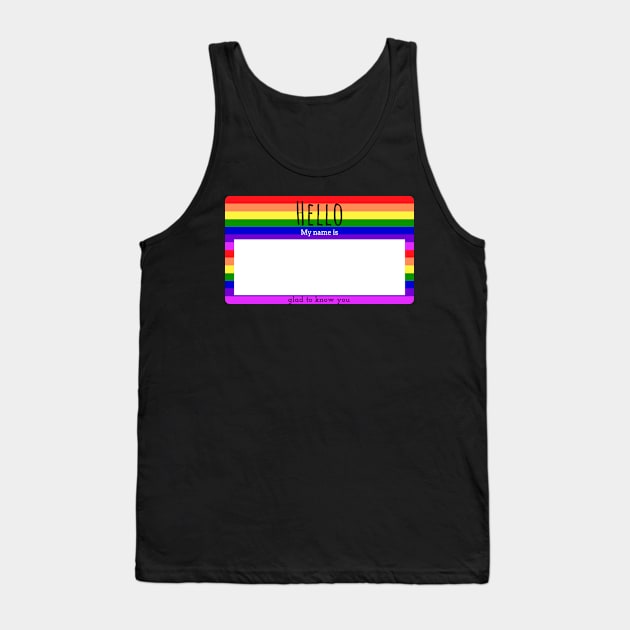 Hello My Name Is... Tank Top by alexwestshop